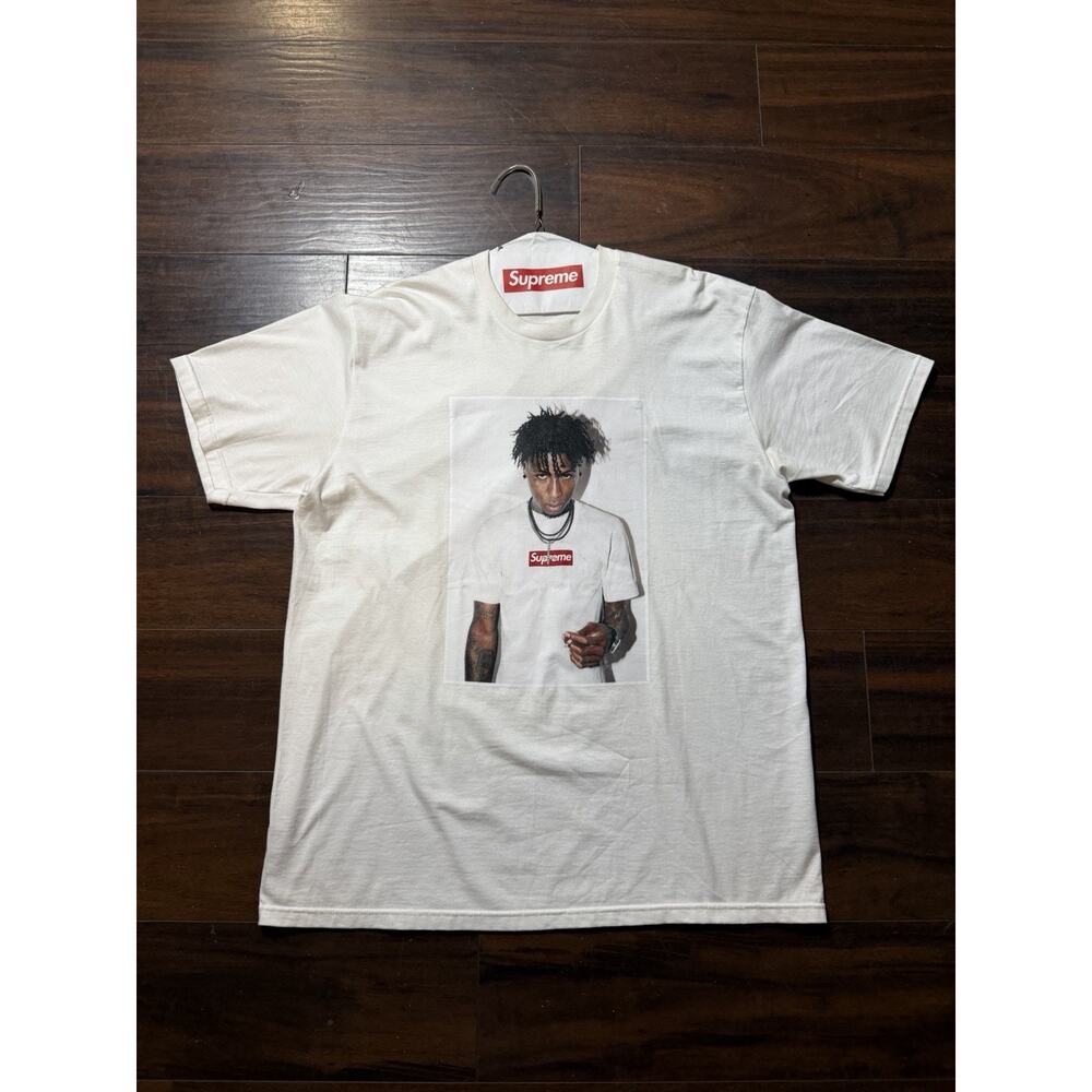 Supreme x NBA Youngboy Tee Size XL White 100% Authentic
